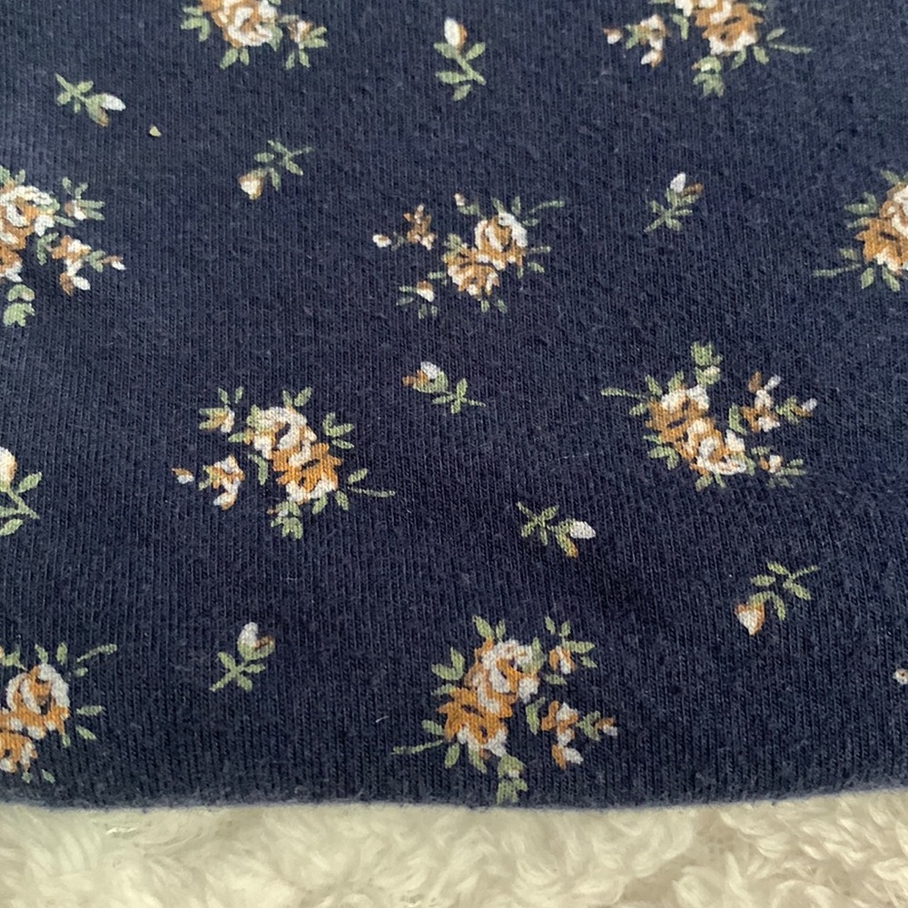Navy Blue Aeropostale Floral Tube Top || USED